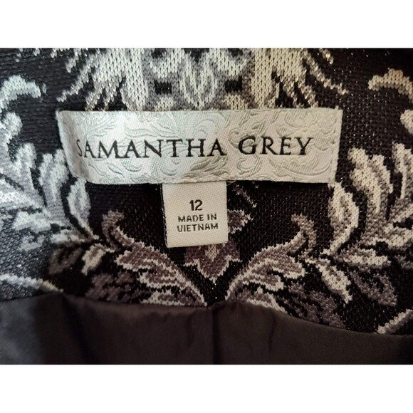 Samantha Grey Black & White Jacket - size 12 - Picture 2 of 2